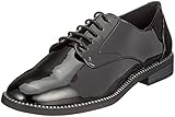 lackschuhe schwarz weiß damen Soft Foam Fussbett s.Oliver Damen 5-5-23200-21 018 Oxfords, Schwarz (Black Patent 18), 37 EU