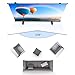 Portable ALR Manual Pull Up Projector Screen,100 in Outdoor Projector Screen 178°Viewing Angle Portable Movie Screen 3D/4K HD 16: 9 Wrinkle-Free Design for Movie Home Theater Backyard Night