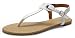 SANDALUP Women's Claire Thong Flat Sandals with Buckle