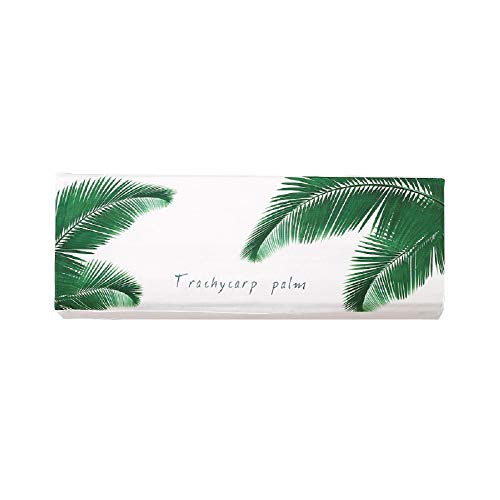 Garneck Tela elástica Aire Acondicionado Cubierta Hoja Tropical patrón a Prueba de Polvo Aire Acondicionado Cubierta Antipolvo Cubierta Protectora 80cm