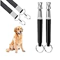 SUJAHHUJIQ 2Pack Dog Whistle, Dog Whistle to Stop Barking Neighbors Dog, Adjustable Ultrasonic Silent Dog Whistle, Professional Recall Dog Training Whistles with Lanyard