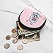 Monedero Monedero Monedero, Bella y Bestia Rose Coin Pouch Bolsa de Almacenamiento...