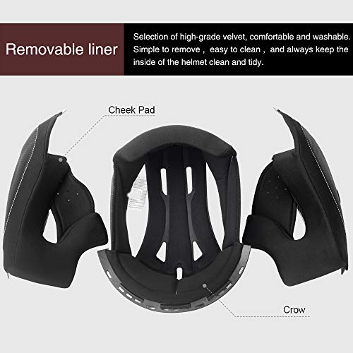 Martian HM-MARTIAN Motorcycle Modular Full Face Flip Up Bluetooth Helmet Dual Visor Bluetooth Headset thumb #5