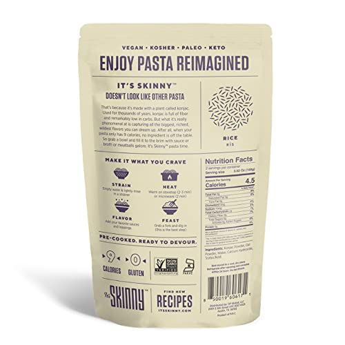 It’s Skinny Rice — Healthy, Low-Carb, Low Calorie Konjac Pasta — Fully Cooked And Ready To Eat — Keto, Gluten Free, Vegan, And Paleo-Friendly (6-Pack) #TOP1