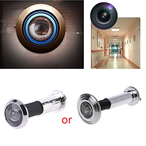 Mirilla para puerta frontal de acero inoxidable con cubierta de privacidad y visor oculto de seguridad, ángulo amplio de 220 grados miniatura 4