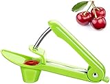 Cherry Pitter, YISSCEN Cherry Olive Seed Remover Tool with Food-Grade Silicone Cup, Heavy-Duty...