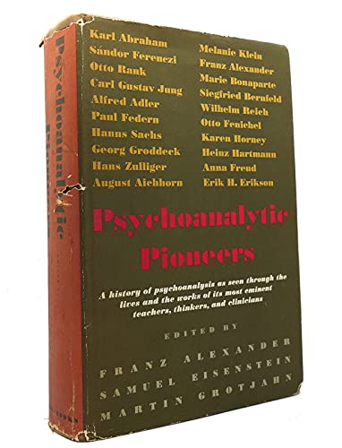 Psychoanalytic Pioneers 0465066054 Book Cover