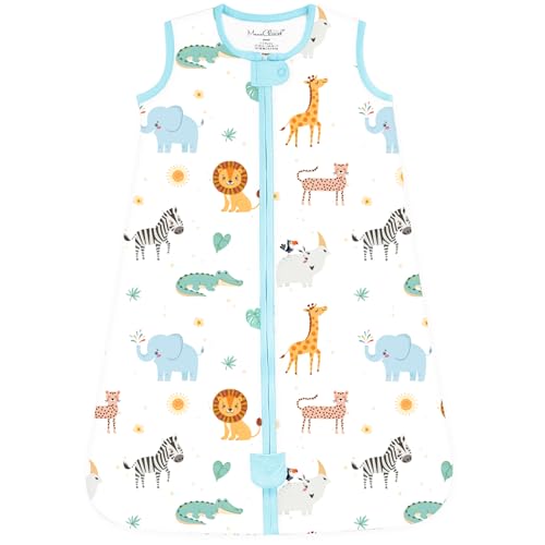 Image of Mama Cheetah Baby Sleep Sack 2.5 TOG, Organic Cotton Baby Wearable Blanket with Two-Way Zipper, Swaddle Transition Baby Sleeping Bag for Newborn Infant Toddler Boy Girl, 6-12 Months