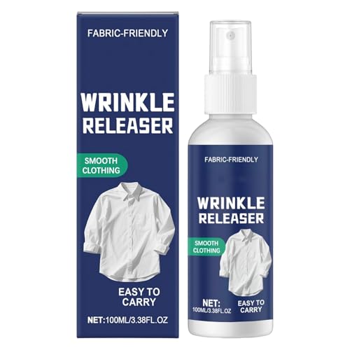 Spray de planchado para ropa, 100 ml, refrescante de tela, ayuda para planchar, removedor de ligero para mujeres y hombres, dormitorio, hogar, viajes, día festivo