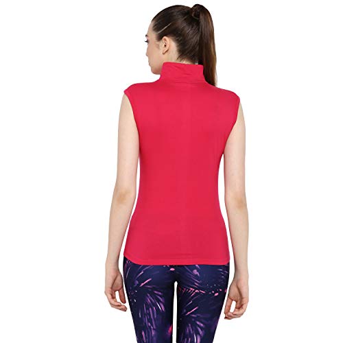 Image of Ap'pulse Women's Sleeveless 1 /4 Zip Hineck Tshirt(Pack of 2)