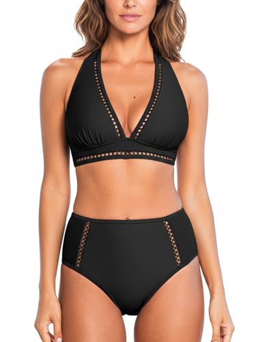 CUPSHE Damen Bikini Set V Ausschnitt...