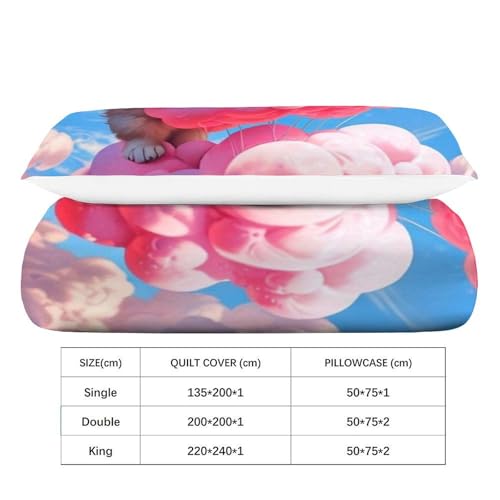 Housse de couette single 135x200 fermeture éclair microfibre - 4
