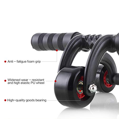 BESPORTBLE - Rolo de exercícios abdominais para treino de abdômen, roda, equipamento de ginástica pa