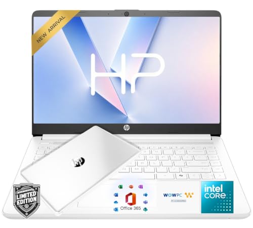 Image of HP Everyday Laptop • 2026 Edition • Intel 4-Core Processor • 128GB SSD • Microsoft 365 • Thin & Portable • Fast Charge and Up to 11.5 Hours Battery Life • Windows 11 • Natural Silver