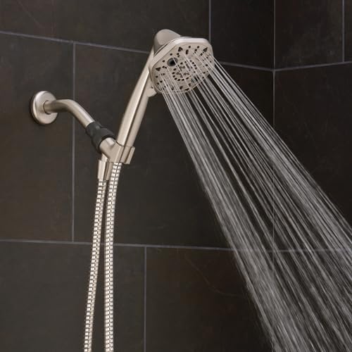 Cabezal de ducha de mano Oxygenics PowerSelect níquel cepillado miniatura 5