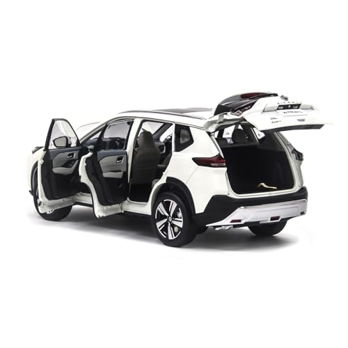 Auto a escala 1:18 X-Trail minicar 2022 blanco miniatura 6