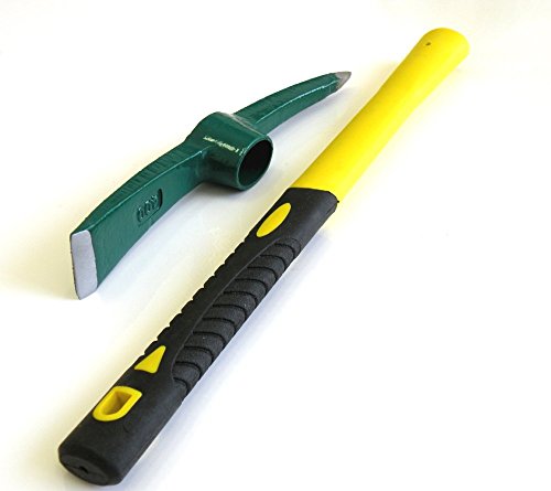 Ergonomic Solid Aim Large Sized Hand-Held Pick Mattock Classic Digging Tool, Heavy Duty Extra Thick Steel Pickaxe with Heavy Duty Handle (15inch Overall in Length With 1.5" x 10" Steel Blade.) - Thumbnail 5