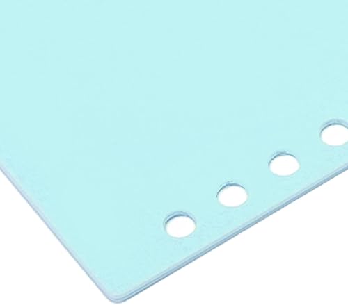 Miniatura 6 de 20PCS 20 Ring Binder,Loose Leaf Colorful Translucent Frosted Detachable PP A5 Binder Covers for Notebook,Book Cover Binding Covers(Soft Green)