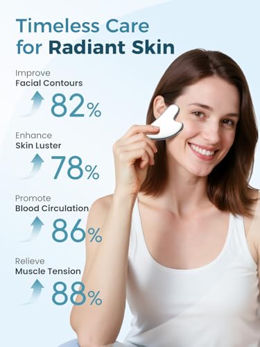 Stainless Steel Gua Sha Facial Tools, Guasha Tool for Face Acupuncture Therapy Trigger Point Treatment, Gua Sha Scraping Massage Tool - Image 3