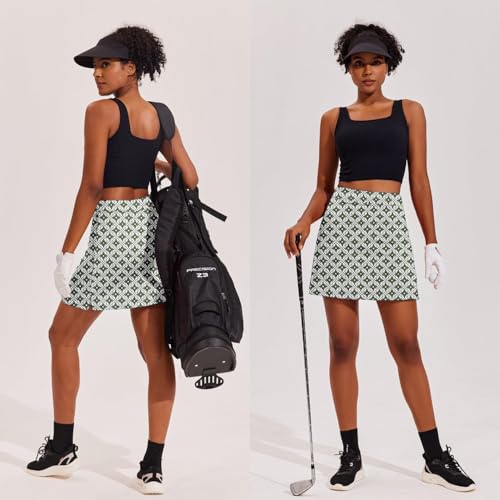 Image of Ekouaer Women's Athletic Skorts Lightweight Golf Skirts Inner Shorts Pocket Tennis Running Workout Sports Skorts
