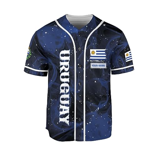 Leeprints Personalized Uruguay Jersey, Uruguay Soccer Shirt Baseball Uruguay Flag Jersey for Men Women Country Shirts miniatura 2