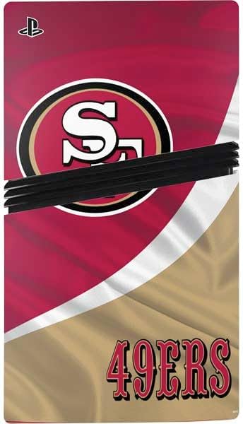 Skinit Decal Gaming Skin Compatible with PS5 Pro Disk Bundle - Officially Licensed NFL San Francisco 49ers Design