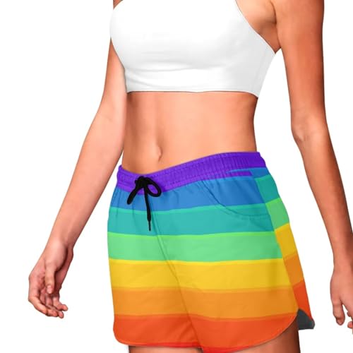 Beach Shorts for Women Quick Dry, Elastic Waisted Women Board Shorts, Comfy Summer Shorts for Women 20243