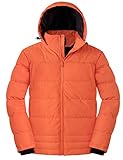 wantdo Men's Insulated Winter Coats Heavy Winter Jackets Outerwear Orange Large