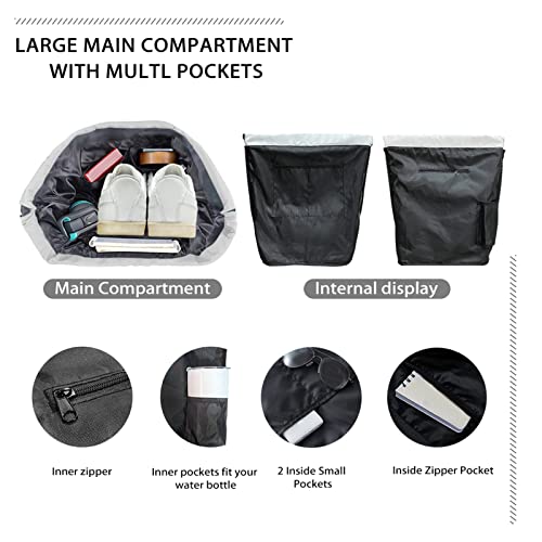Kuiaobaty Boho Ethnic Floral Drawstring Backpack for Men Women Morocco Pattern Girls School Bag PE Bags Sports Backpacks for Swimming Yoga - Image 3