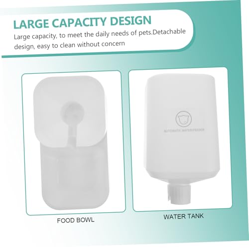 Fuente automática de agua para mascotas GALPADA blanca miniatura 3