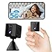 aidowocam Mini Kamera,5G WiFi Überwachungskamera Innen,Kamera Überwachung Innen,Kostenloser Cloud-Speicher, Lange Standby Akku Kamera,Bewegungsmelder,Nach... SD-Speicher