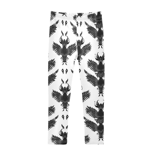 Girls' Athletic Leggings Ankle Length Yoga Dance Pants Kids Teen 4T