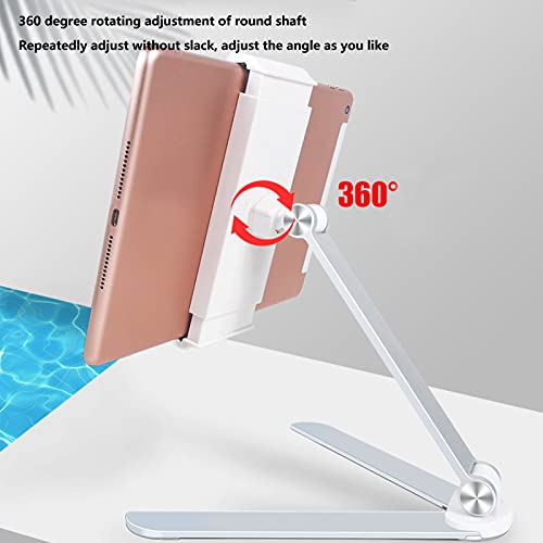 Soporte de tablet rotatorio 360 con base de aluminio pesada y hueco de carga 3