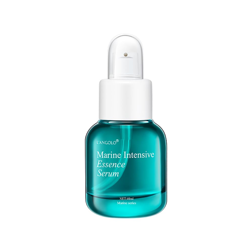 L'ANGOLO Marine Intensive Essence Serum 40ml, Hamamelis Virginiana Water&Portulaca Oleracea Extract, Anti-Wrinkle&Anti-Aging, Improve Rough Skin, Lock in Moisture, Delicate and Smooth Skin