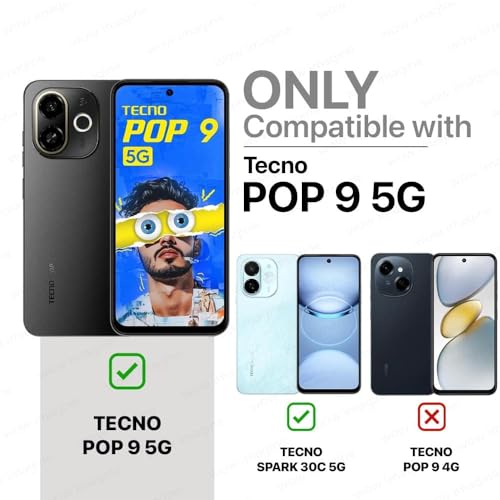 Image of Bintage Soft Rubber Back Cover Compatible Model for Tecno KL8h / Spark 30C 5G - Transparent