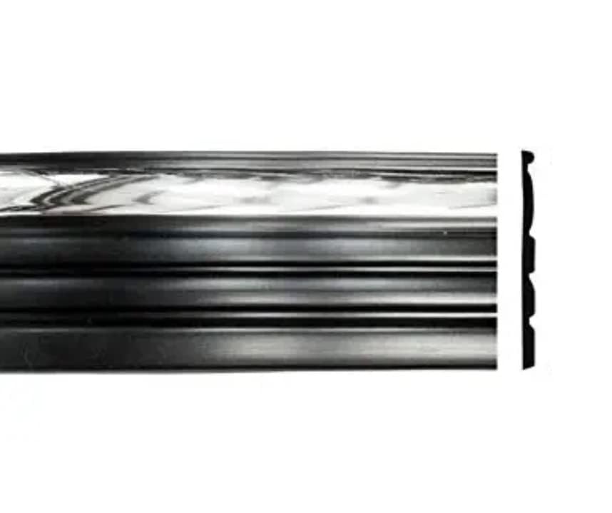 Black Chrome Side Body Trim Molding for 1999-2006 Chevy Silverado - 3-78 Wide Half Roll - 10 ft product thumbnail 4
