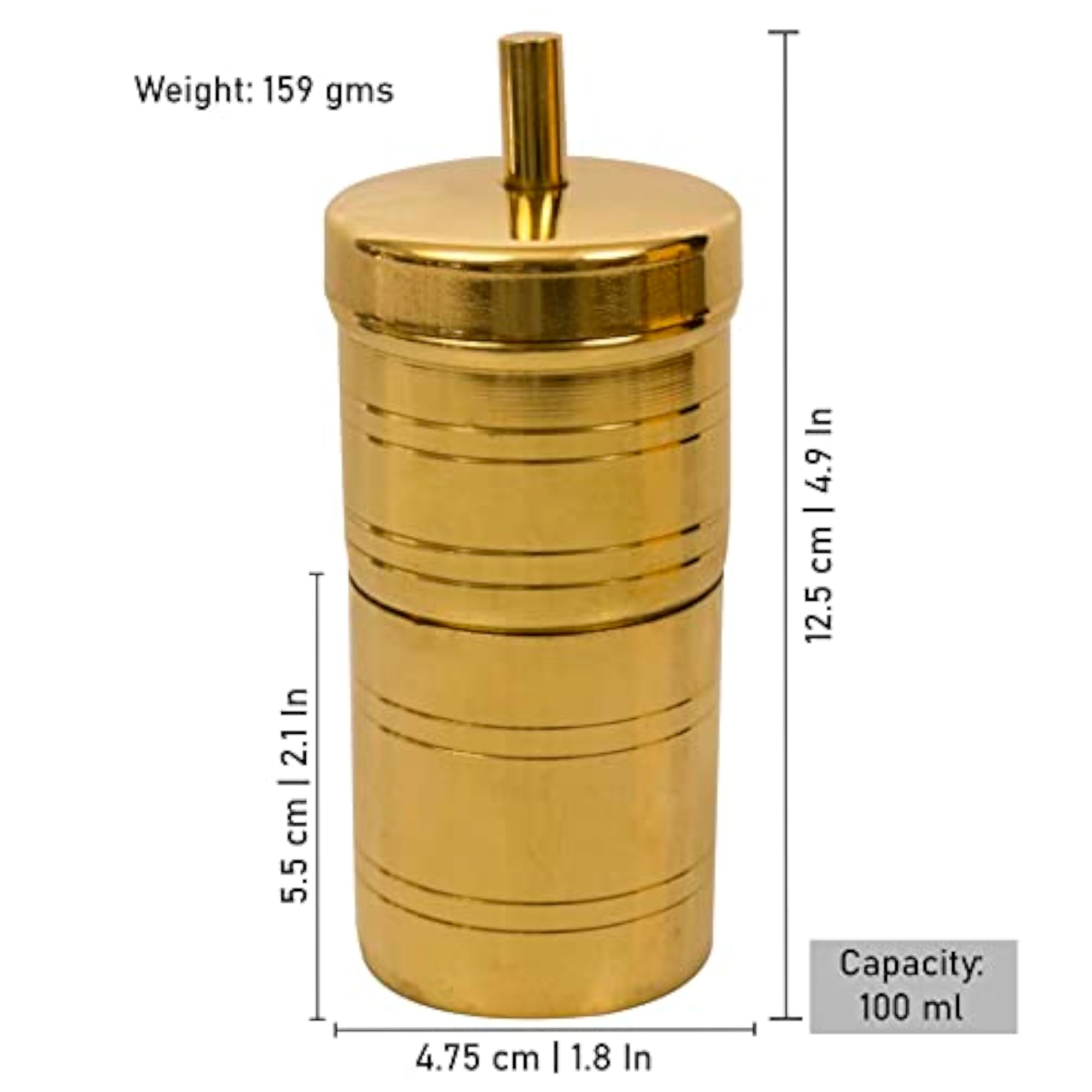Traditional Brass 100ml Filter Coffee Maker