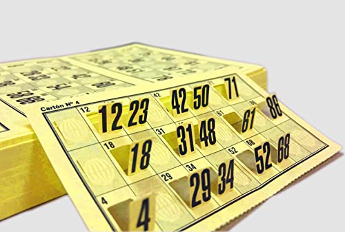 Genérico 960 Cartones Bingo Troquelados Reutilizables 90 Bolas – Cartones