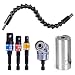 Produktbild DURTAIL 1pcs 7-19mm Universal Nuss Steckschlüssel,1pcs105°Winkelschrauber Vorsatz Adapter,3pcs Akkuschrauber Stecknussadapter Set ,1pcs Weiche Welle Schraube Verbindung flexibler bithalter