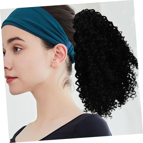 Queue de cheval bouclée à cordon : extension pour femmes et accessoire