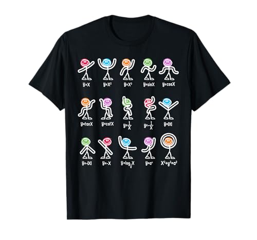 Funny Math Equation Figures Algebra Dance Nerdy Teacher Joke T-Shirt