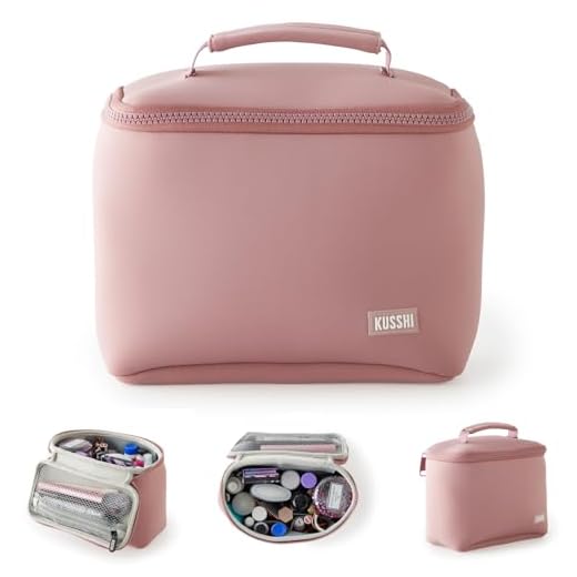 Do you have to carry amtrak luggage KUSSHI Neoprene Makeup Travel Bag