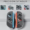 PAWDIARY Clear Switch 2 Controller Case Cover, Handheld Left and Right Controller Switch 2 Grip Skin Softshell with Comfort Ergonomic, Transparent Diamond Design Handle Protector