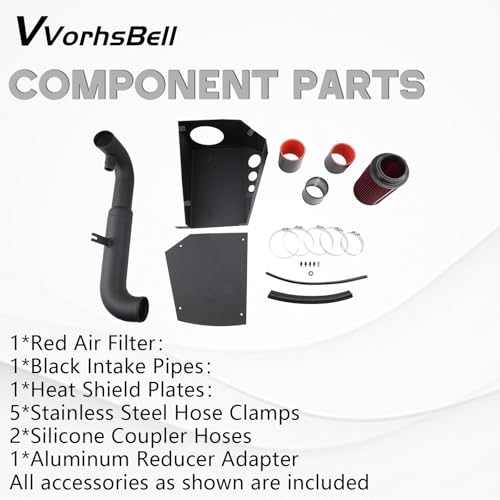 VVORHSBELL Cold Air Intake for 10-14 VW Golf/GTI MK6/MK3/MK2 2.0T VW-MK666 by VVORHSBELL - Used condition - Image 3