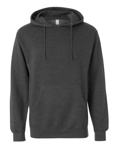 Independent Trading Co. Midweight Hood Sweatshirt SS4500-Chrcl Hth