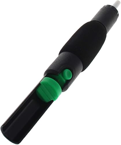 Miniatura 10 de Fielect Bomba de desoldadura 7.480x0.787 in manual de soldadura al vacío Soldador eliminación herramienta de mano negro 1 unids