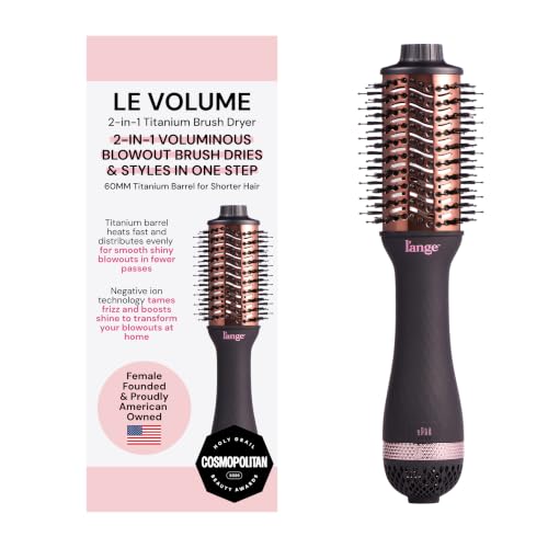 L'ANGE HAIR Le Volume 2-in-1 Titanium Blow Dryer Brush | Frizz Control Blowout Hair Dryer Brush For...