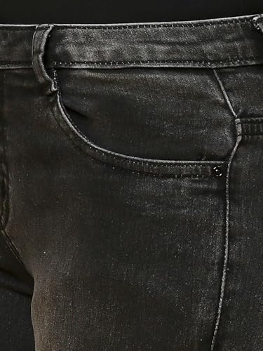 Image of TWGE - Women's Mid Rise Skinny Fit Jeans - Single Button, Stretchable Denim Pants - Ankle Length - Stylish Casual Wear Pack of 1