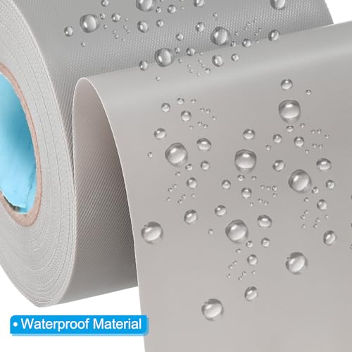 Image of PATIKIL 2.4 inch x36.1ft Pipe Wrapping Tape, 2 Pack PVC Duct Tape Pipes Insulation Air Conditioner Tube Wrap Waterproof Non Adhesive for HVAC Electrical Gray
