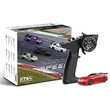 havcybin 1:76 Turbo Racing Scale RC Sport Car, Table Racing Remote Control Mini Model Car Full Proportional RTR Kit Toys (C71red)